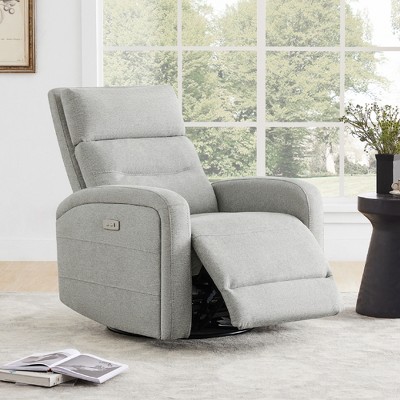 Spruce & Spring Power Glider Swivel Rocker Recliner Chair Nursery Recliner