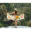 HAPPY BAY Women's Beachwear Summer Bikini Wraps Beach Wrap Sarong Coverups Skirt Swim Cover Up Swimwear Coverups for Women One Size White,Floral - 2 of 4