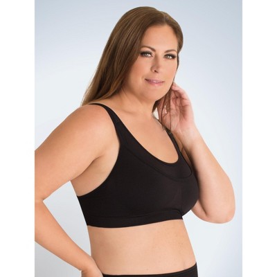 Leading Lady The Simone - Seamless Medium-impact Sports Bra In Jet