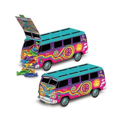 Beistle 60s Bus Centerpiece 9 3/4" 4/Pack 57326