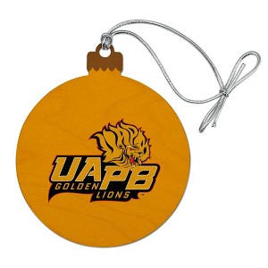 Arkansas at Pine Bluff Secondary Logo Wood Christmas Tree Holiday Ornament - 1 of 4