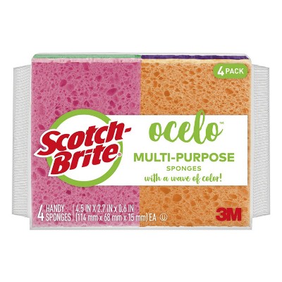 Scotch-Brite 5 In. x 3 In. Pink Delicate Scrub Sponge