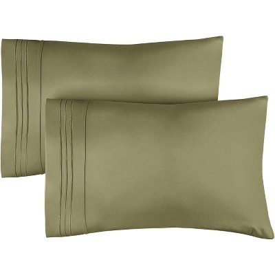 Ultra Soft Solid Pillowcases Set of 2 - Breathable & Comfortable Pillow Covers - CGK Linens