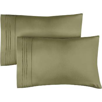 Pillowcase Set of 2 Soft Double Brushed Microfiber - CGK Linens