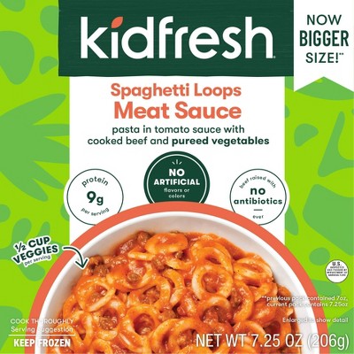 Kidfresh Frozen Spaghetti Loops Meat Sauce - 7.25oz