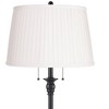 360 Lighting Dyna 58" High Pleated Shade Black 2-Light Floor Lamp - 2 of 4
