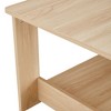 NicBex 43.3 Inch Rectangle Coffee Table Modern Wooden Tea Table with Open Shelf, 2-Layer Tea Table for Living Room, Bedroom - 3 of 4