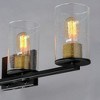 Maxim Lighting Sleek 4 - Light Vanity in  Antique Brass/Black - 3 of 4