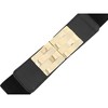 INSPIRE CHIC Women's Faux Leather Elastic Band Fashion Apparel Belt 2.4 Inches Width 1 Pc - 2 of 4