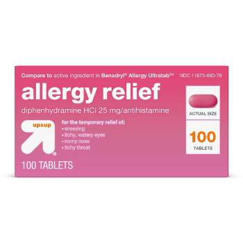 Diphenhydramine Hydrochloride Allergy Relief Tablets - up & up™