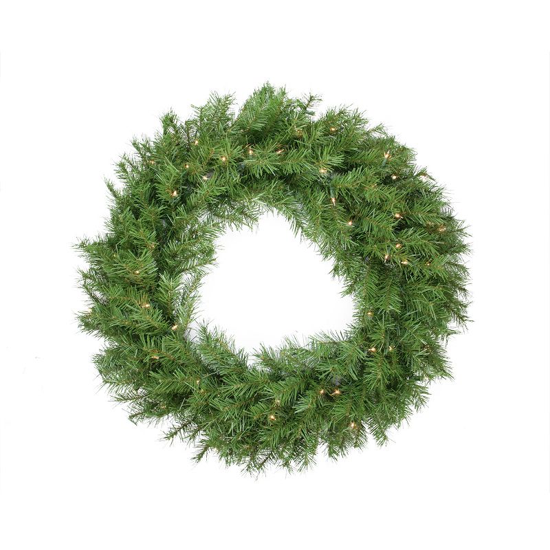 Northlight 36" Prelit Northern Frasier Fir Artificial Christmas Wreath - Clear Lights, 1 of 4