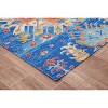 Anji Mountain 40"x54" Las Cruces 1/2" Rug'D Chair Floor Mat Blue/Orange: Abstract Felt Backed, Indoor Use, Spot Clean - 2 of 4