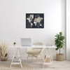 Stupell Industries Distressed Antique World Map Framed Giclee Art, Black, 30" x 24" - 3 of 4