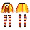 Joyfy Women's Thanksgiving Turkey Tutu Skirt & Socks Set, Thanksgiving Outfit Turkey Sock Holiday Tutus, Girls Cosplay Party Accessories - 2 of 4