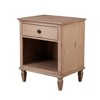 VYNXARIA French-Inspired Design Nightstand with Wire Brushed Birch Finish,Natural - 4 of 4