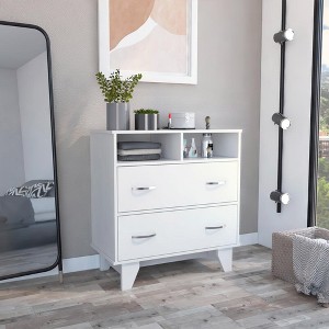 Bella Depot Dresser with 2 Drawers and Open Shelves - 1 of 4