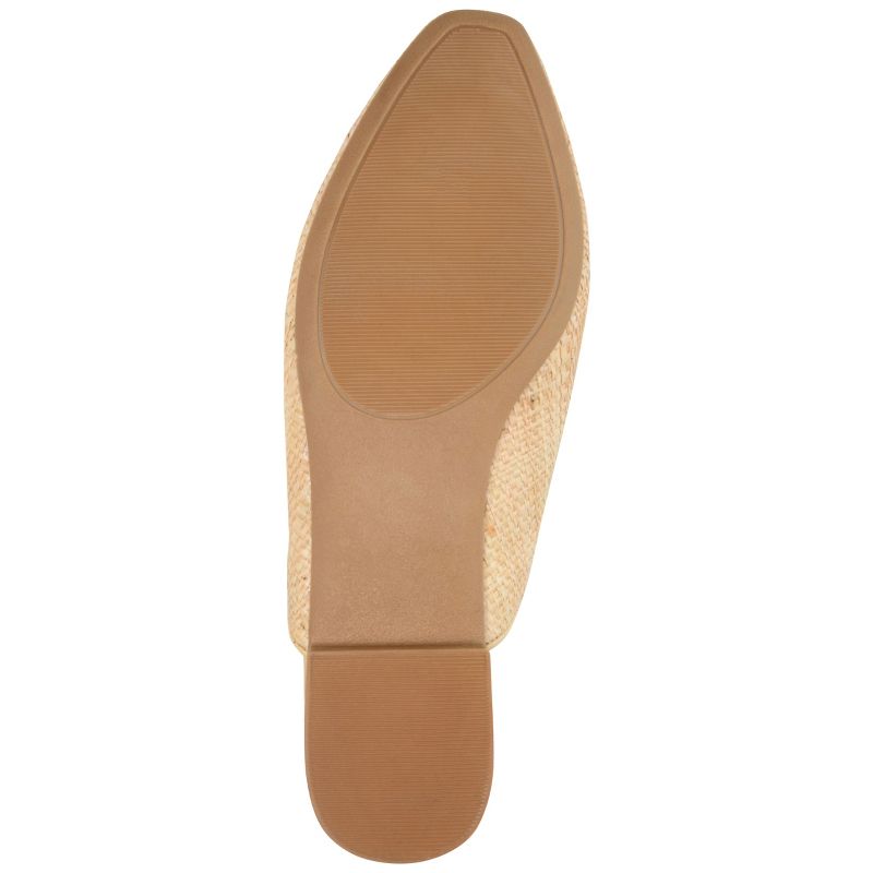 Journee Collection Womens Akza Slip On Square Toe Mules Flats, 6 of 10