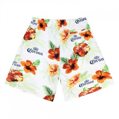 Corona Mens Corona Extra Floral Beach Board Shorts - Small (28-30) — фото 2