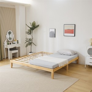 KTMBDW 12 Inch Twin/Full/Queen/King Size Platform Bed with Wooden Slats, No Box Spring Needed, Easy Assembly - 1 of 4