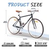 Gulches 700C Retro Style City Bicycles - Single Speed Black Road Bike for Men and Women - 3 of 4