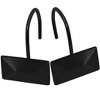 Home Mart Goods 12 Piece Set - Matte Black Heavy Duty Shower Rectangle Curtain Hooks Rings Rustproof Metal - 2 of 2