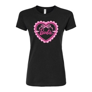 Women's - Barbie - Coquette Heart Fitted Graphic T-Shirt - 1 of 2