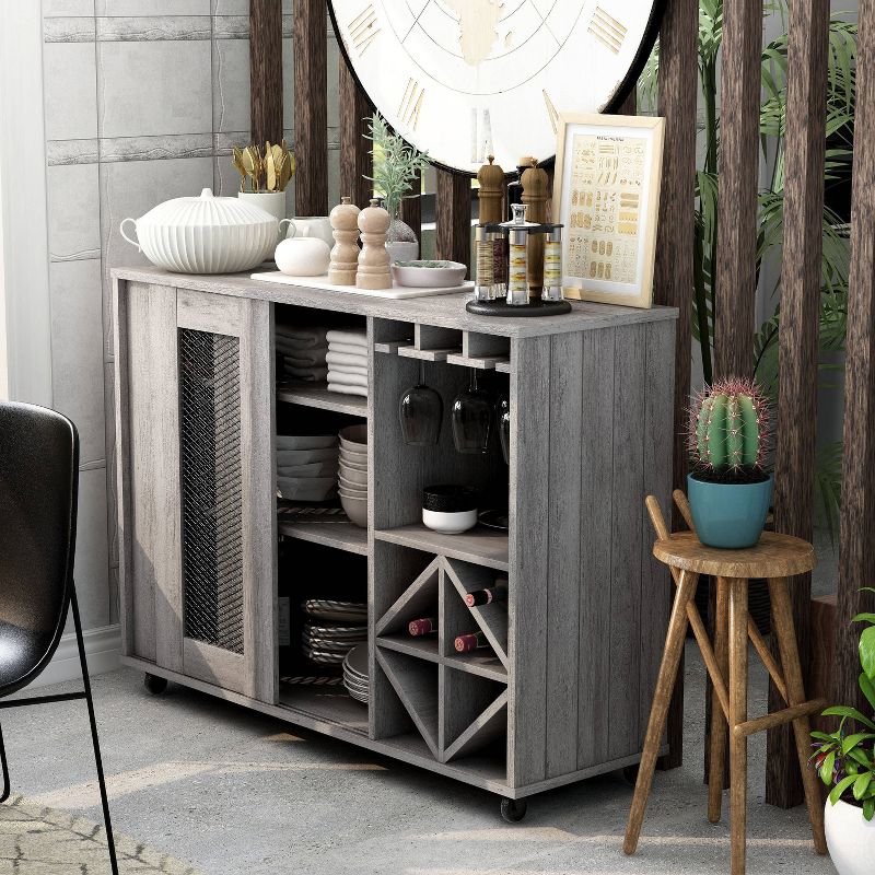 Carmelia Industrial Inspired Sliding Door Buffet - HOMES: Inside + Out, 3 of 8