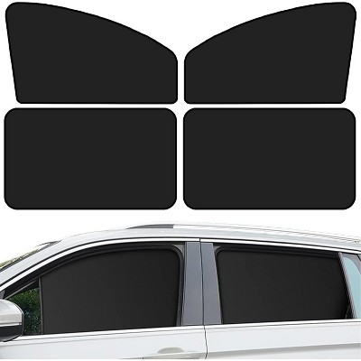 TruAIR Car Window Sun Shields - Black (4-Pack)