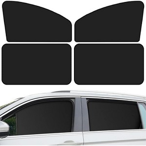 TruAIR Car Window Sun Shields - Black (4-Pack) - 1 of 4