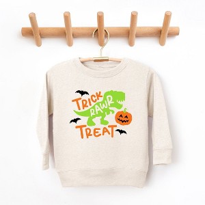 The Juniper Shop Trick Rawr Treat Toddler Graphic Sweatshirt - 1 of 3