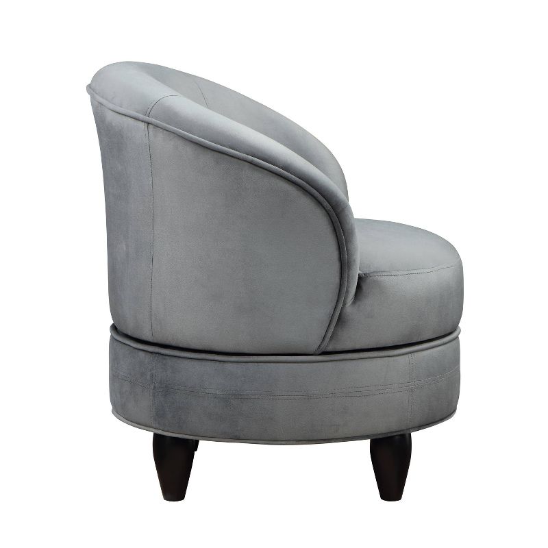 Sophia Velvet Swivel Chair Gray - Steve Silver Co., 6 of 11