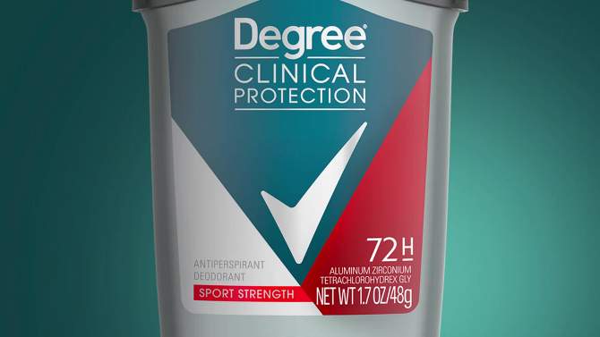 Degree Men Clinical Protection Sport Strength Antiperspirant &#38; Deodorant Stick - 1.7oz, 2 of 8, play video