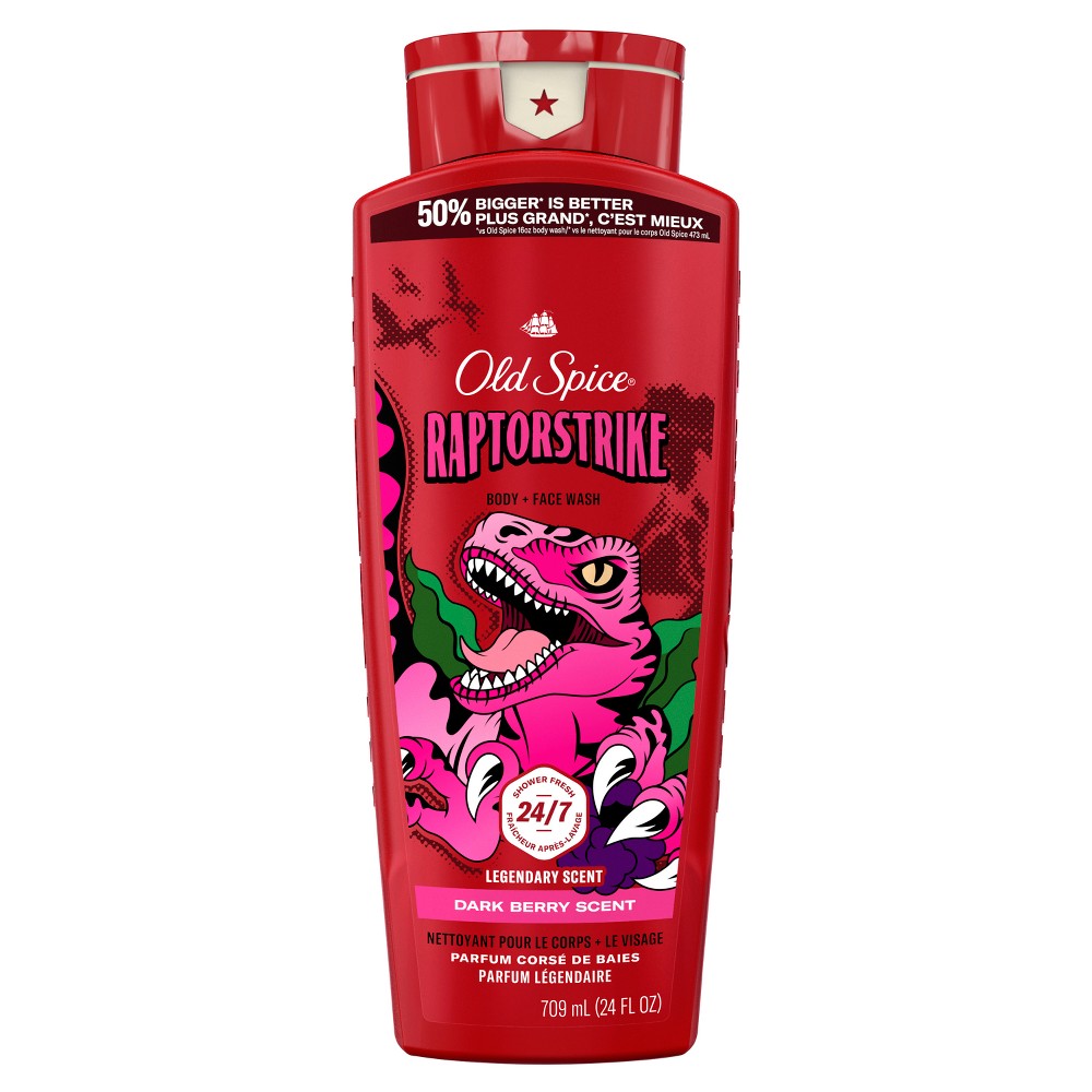 Photos - Shower Gel Old Spice Body Wash Raptorstrike - Dark Berry Scent - 24 fl oz 