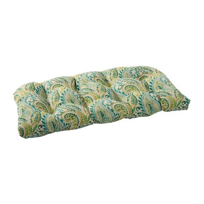 Rolston Outdoor/Indoor Tufted Bench Cushion Tan Paisley - Haven Way