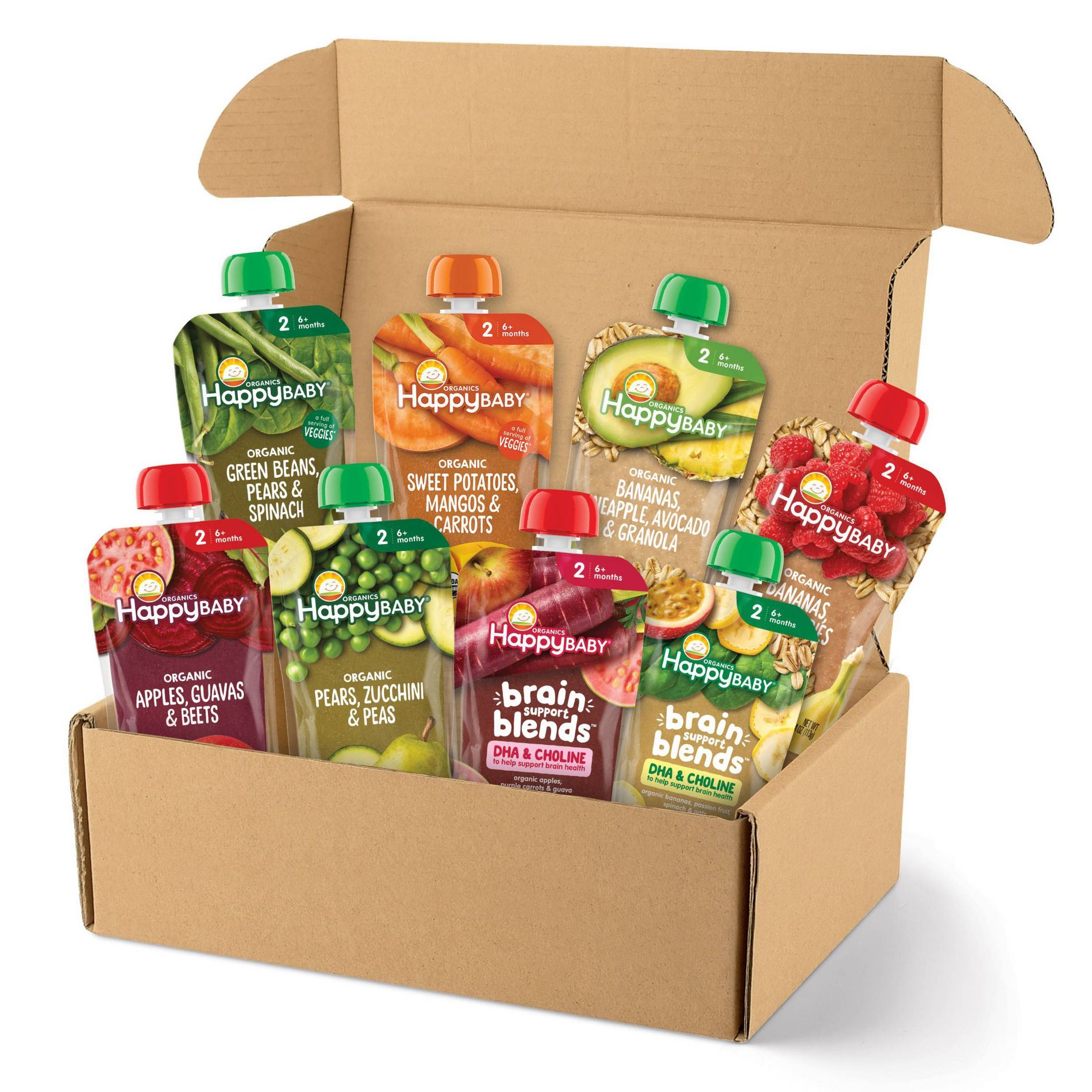 Happy Baby Organic Assorted Flavors Baby Food - 4oz