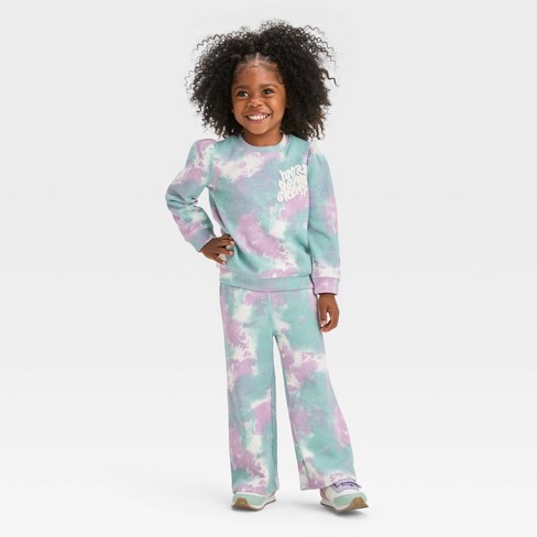 Grayson Collective Toddler Girls' Dot Quilted Crew Long Sleeve Top &  Leggings Set - Rose : Target