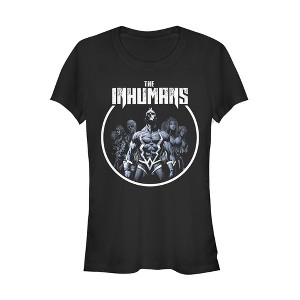 Juniors Womens Marvel Inhumans Team Circle T-Shirt - 1 of 3