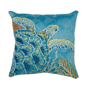 Liora Manne Marina Coastal Indoor/Outdoor Pillow.. - 1 of 4