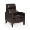 Push Back Recliner Chair, Faux Leather with Plush Foam Cushion & Solid Wood Legs - 2 of 4