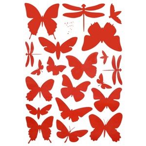 Slickblue Fluttering Butterflies Wall Art Stickers – Easy-to-Apply Vinyl Decals for Home 19.7" x 27.6" - 1 of 3