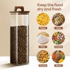 Glass Storage Containers With Lids, 3 Set of 67oz Food Jars With Acacia Wood Lids, Glass Canister for Pantry Spaghetti Rice Sugar Tea Coffee Beans - 4 of 4