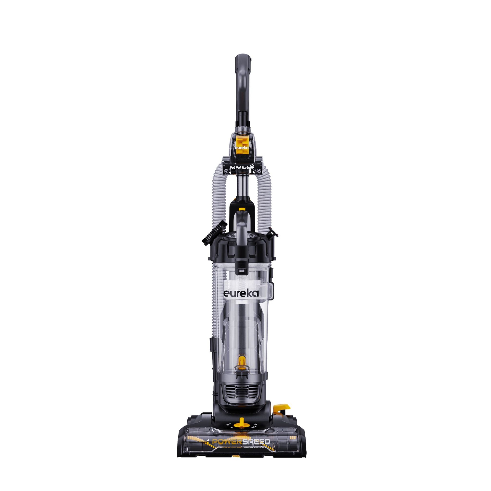Eureka PowerSpeed Lightweight Powerful Upright Vacuum Cleaner for Carpet and Hard Floor, Pet Turbo, Black