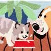 Jellybean Around the Water Bowl Accent Doormat – 20" x 30" Machine Washable Mat for Indoor & Outdoor Use - 2 of 4