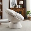 Racxily Oversized Swivel Accent Chair, 360 Swivel Barrel Chair, Papasan Chair for Living Room Bedroom - 2 of 4