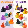 Joyfy 18 PCS Halloween Rubber Ducks, Bath Rubber Duckies Toys for Halloween Goodie Bag Fillers, Party Favors Decorations, Classroom Game Prizes - 4 of 4