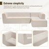 NicBex Couches for Living Room 112.2" L-Shaped Modular Sectional Sofa Bed Modern Minimalist Upholstered Free Combination Sofa - 3 of 4