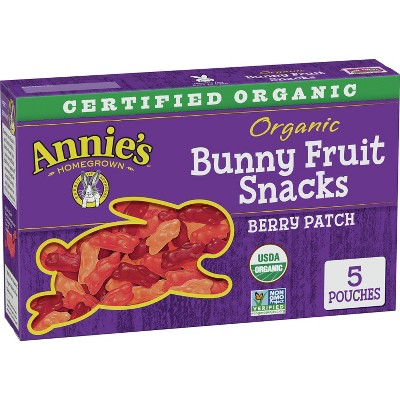 Annie's Homegrown Organic Bunny Berry Patch Fruit Snacks - 5ct