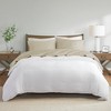 4 Pcs 600 Thread Count Cotton Blend Sheet Set, Deep Pocket Premium Touch Bedding Set, Hotel Collection Style Solid Cozy Bed Set for All Season - 3 of 4