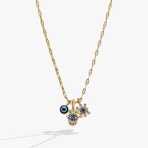 Alex and Ani Evil Eye Triple Charm Necklace - 1 of 4