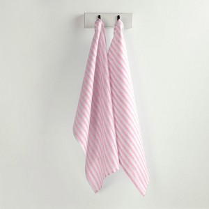 Solino Home Linen Stripe Kitchen Towels, Set of 2 | Amalfi - 1 of 4